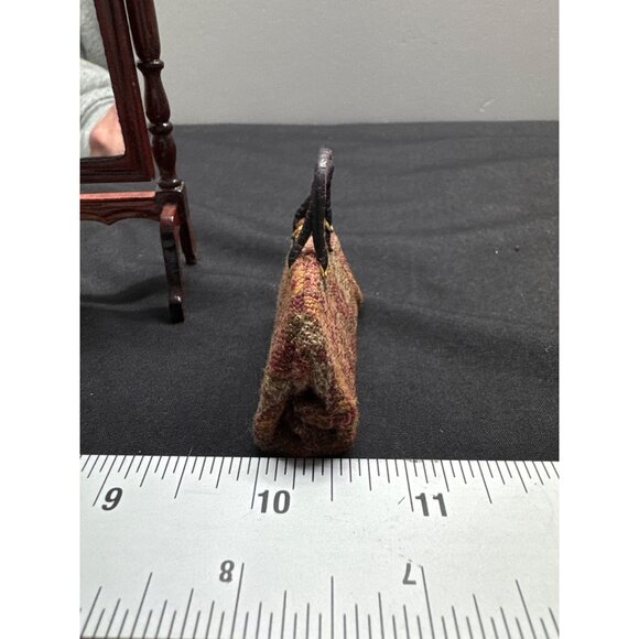 Miniature Vintage Mirror Ceramic Pitcher Tapestry Bag Candles Set Chamber Pot Va - Picture 3 of 13